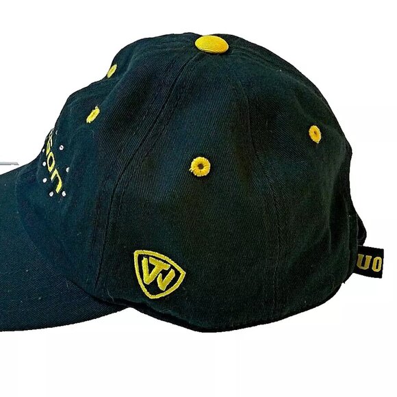 Women's Cut Top of the World Oregon Ducks Strapback Hat/Cap Green Rhinestones - Picture 3 of 8